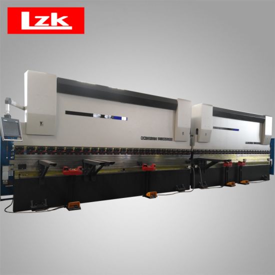 Máquina plegadora de placa de poste de luz CNC MB8 2X500t5000mm para prensa plegadora en tándem